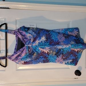 Swimsuits for All Plus Size 22 Revirie Tie Front Swimdress